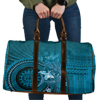 Samoa Tatau Marlin Travel Bag With Siapo Motifs Teal LT05 Teal - Polynesian Pride