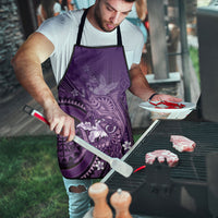 Samoa Tatau Marlin Apron With Siapo Motifs Violet