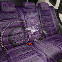 Samoa Tatau Marlin Back Car Seat Cover With Siapo Motifs Violet