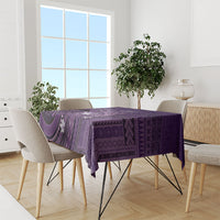 Samoa Tatau Marlin Tablecloth With Siapo Motifs Violet