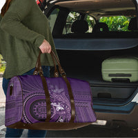 Samoa Tatau Marlin Travel Bag With Siapo Motifs Violet