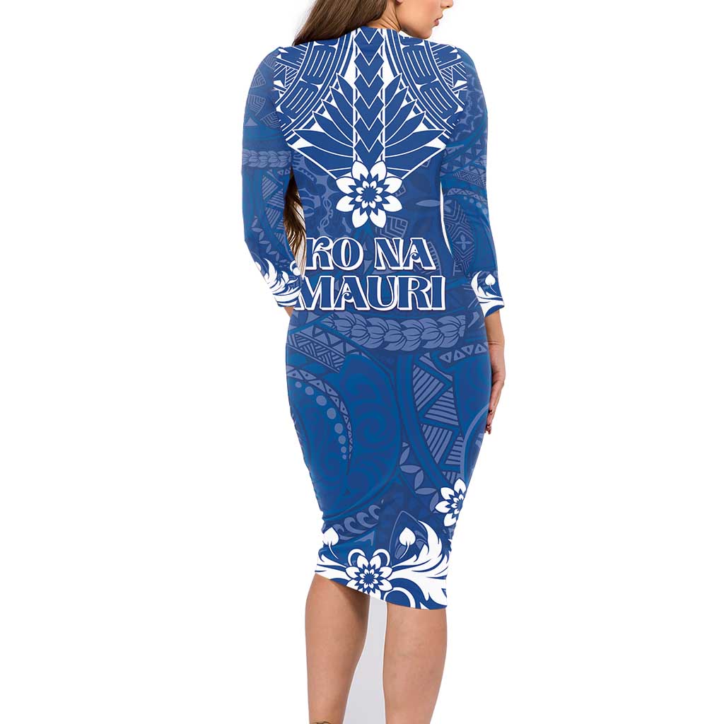 Wikin te Taetae ni Kiribati Family Matching Long Sleeve Bodycon Dress and Hawaiian Shirt Pacific Tapa Pattern LT05 - Polynesian Pride