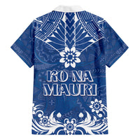 Wikin te Taetae ni Kiribati Family Matching Off Shoulder Short Dress and Hawaiian Shirt Pacific Tapa Pattern LT05 - Polynesian Pride