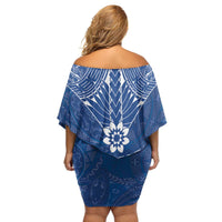 Wikin te Taetae ni Kiribati Family Matching Off Shoulder Short Dress and Hawaiian Shirt Pacific Tapa Pattern LT05 - Polynesian Pride