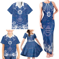 Wikin te Taetae ni Kiribati Family Matching Tank Maxi Dress and Hawaiian Shirt Pacific Tapa Pattern LT05 - Polynesian Pride