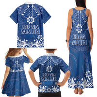 Wikin te Taetae ni Kiribati Family Matching Tank Maxi Dress and Hawaiian Shirt Pacific Tapa Pattern LT05 - Polynesian Pride
