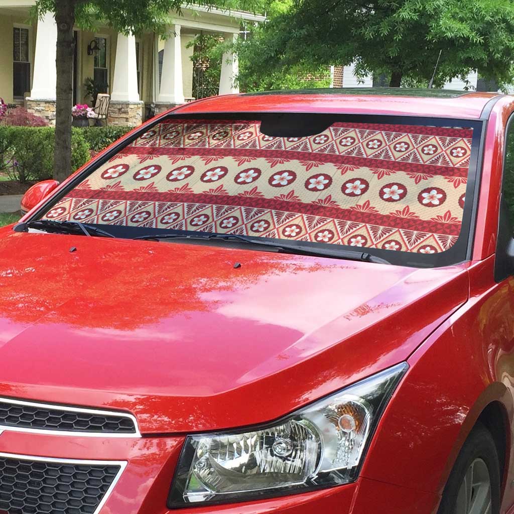 Tonga Language Week Auto Sun Shade Lea Faka-Tonga Everyday - Polynesian Pride