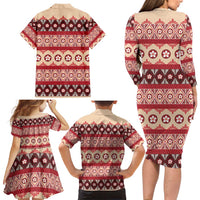 Tonga Language Week Family Matching Long Sleeve Bodycon Dress and Hawaiian Shirt Lea Faka-Tonga Everyday LT05 - Polynesian Pride