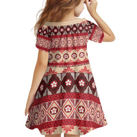 Tonga Language Week Family Matching Off Shoulder Short Dress and Hawaiian Shirt Lea Faka-Tonga Everyday LT05 - Polynesian Pride