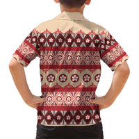 Tonga Language Week Family Matching Short Sleeve Bodycon Dress and Hawaiian Shirt Lea Faka-Tonga Everyday LT05 - Polynesian Pride