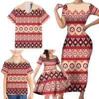 Tonga Language Week Family Matching Short Sleeve Bodycon Dress and Hawaiian Shirt Lea Faka-Tonga Everyday LT05 - Polynesian Pride