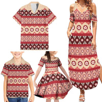 Tonga Language Week Family Matching Summer Maxi Dress and Hawaiian Shirt Lea Faka-Tonga Everyday LT05 - Polynesian Pride