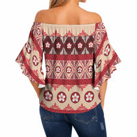 Tonga Language Week Off Shoulder Wrap Waist Top Lea Faka-Tonga Everyday LT05 - Polynesian Pride
