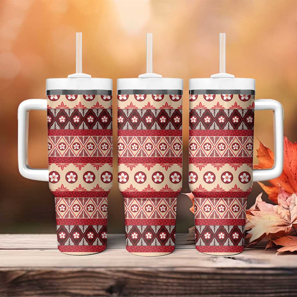 Tonga Language Week Tumbler With Handle Lea Faka-Tonga Everyday - Polynesian Pride