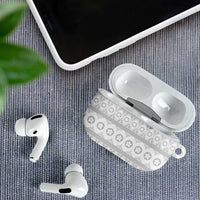 Tonga White Sunday AirPods Case Tongan Ngatu Siale Pattern - Polynesian Pride