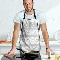 Tonga White Sunday Apron Tongan Ngatu Siale Pattern - Polynesian Pride