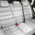 Tonga White Sunday Back Car Seat Cover Tongan Ngatu Siale Pattern - Polynesian Pride