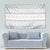 Tonga White Sunday Tapestry Tongan Ngatu Siale Pattern - Polynesian Pride