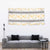 Samoa White Sunday Tapestry Samoan Tapa Yellow Hibiscus - Polynesian Pride