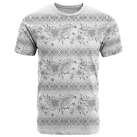 Samoa White Sunday T Shirt Samoan Tapa White Hibiscus LT05 White - Polynesian Pride