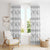 Samoa White Sunday Window Curtain Samoan Tapa White Hibiscus - Polynesian Pride