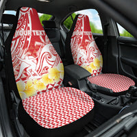 Personalised Tahiti Surfing Car Seat Cover Polynesian Style LT05 One Size Red - Polynesian Pride