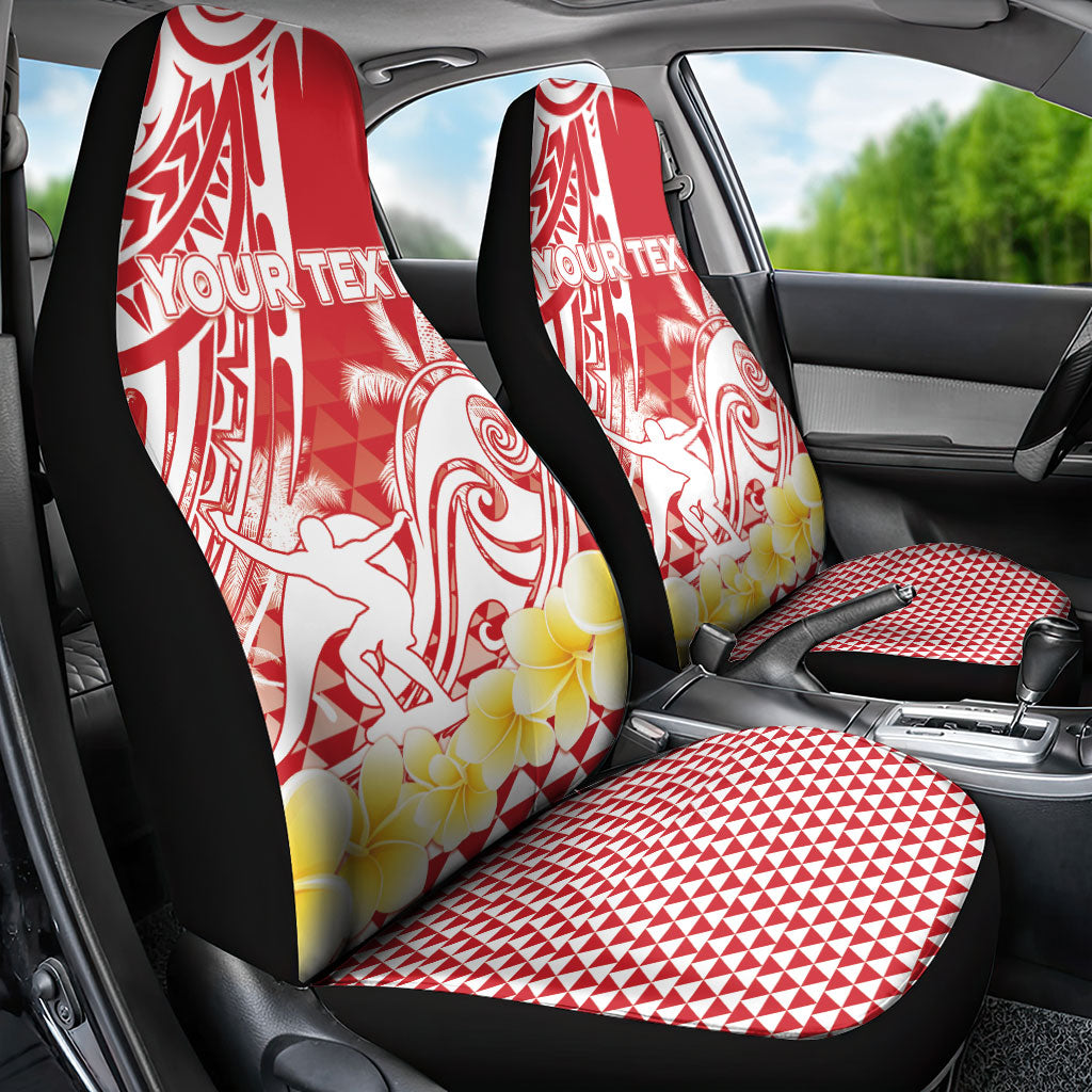 Personalised Tahiti Surfing Car Seat Cover Polynesian Style LT05 - Polynesian Pride