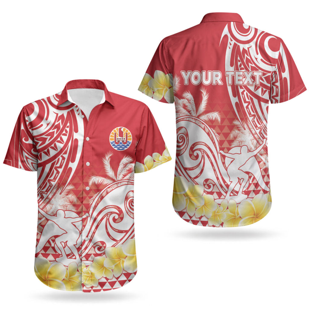 Personalised Tahiti Surfing Couples Matching Off Shoulder Maxi Dress and Hawaiian Shirt Polynesian Style LT05 - Polynesian Pride