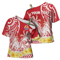 Personalised Tahiti Surfing Cross Shoulder Shirt Polynesian Style LT05 - Polynesian Pride