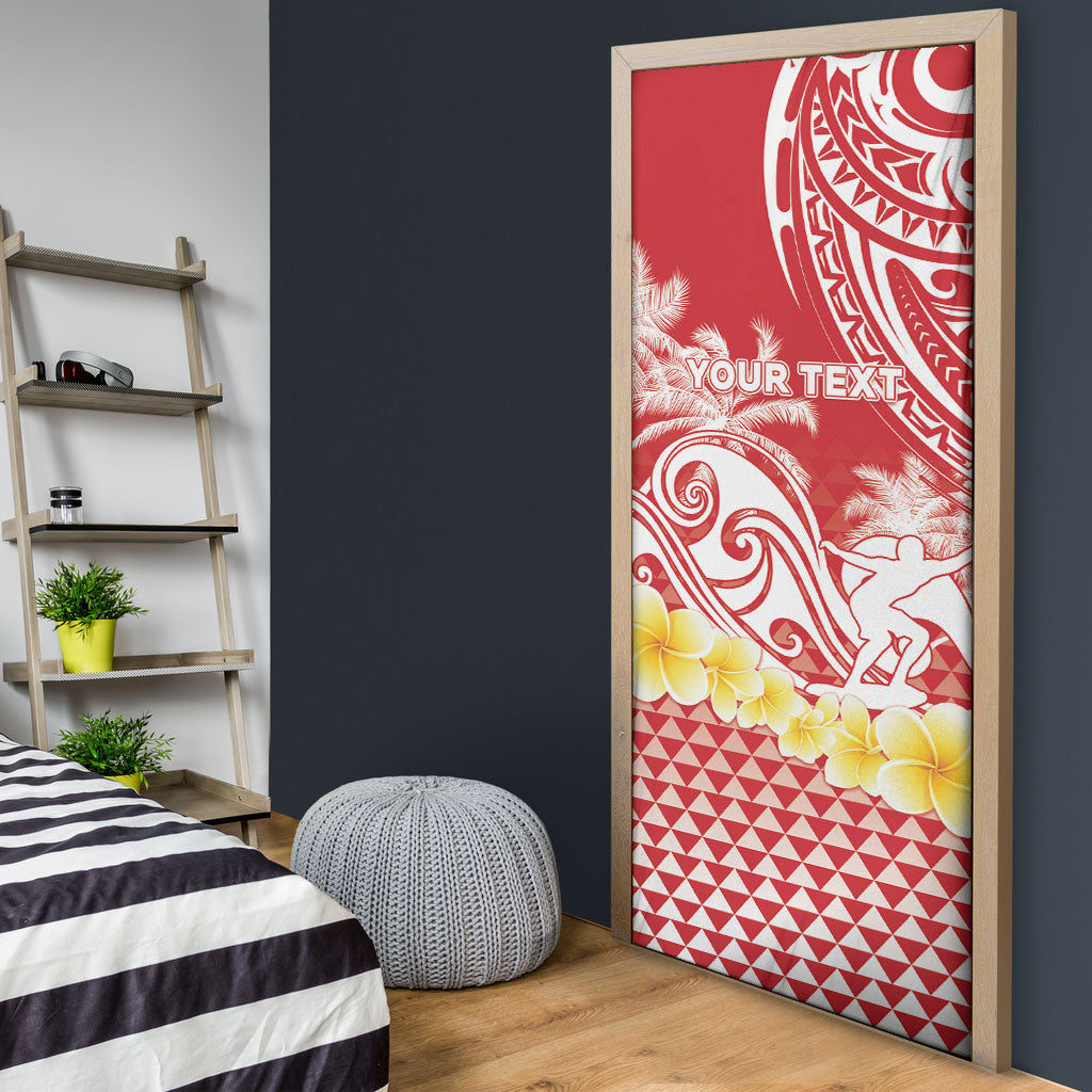 Personalised Tahiti Surfing Door Cover Polynesian Style LT05 - Polynesian Pride