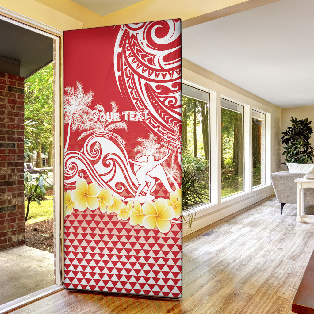 Personalised Tahiti Surfing Door Cover Polynesian Style LT05 - Polynesian Pride