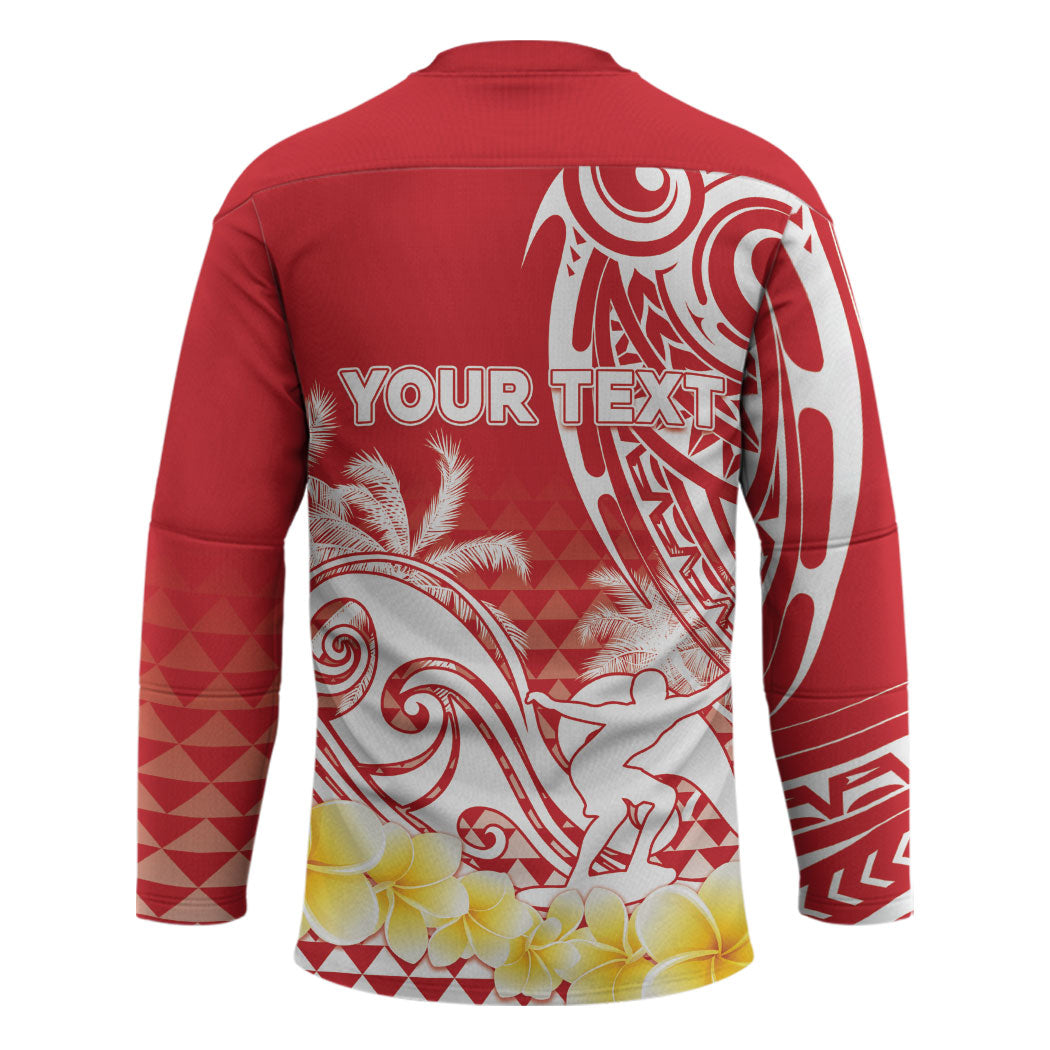 Personalised Tahiti Surfing Hockey Jersey Polynesian Style LT05 - Polynesian Pride