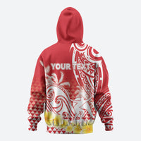 Personalised Tahiti Surfing Hoodie Polynesian Style LT05 - Polynesian Pride