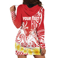 Personalised Tahiti Surfing Hoodie Dress Polynesian Style LT05 - Polynesian Pride