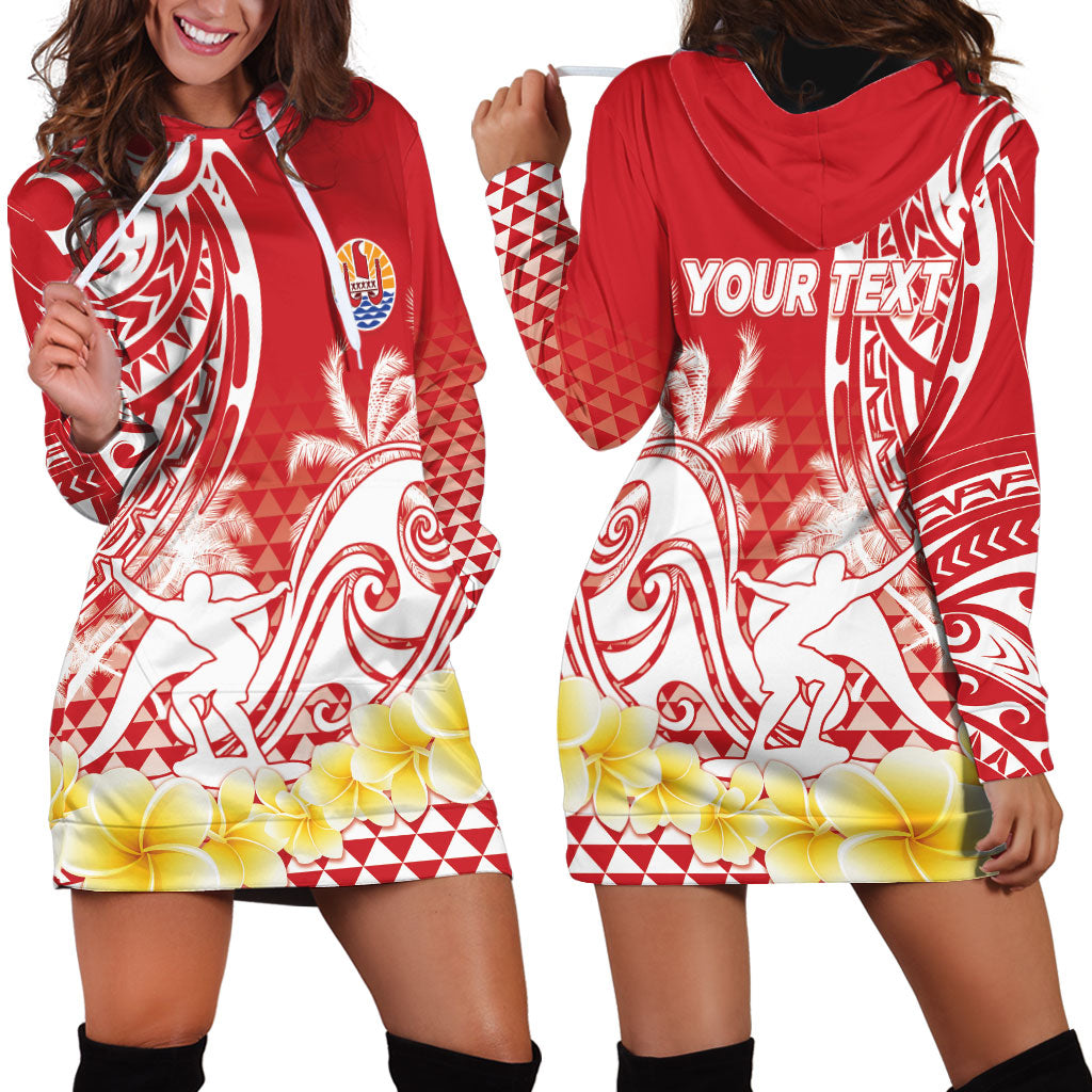Personalised Tahiti Surfing Hoodie Dress Polynesian Style LT05 - Polynesian Pride