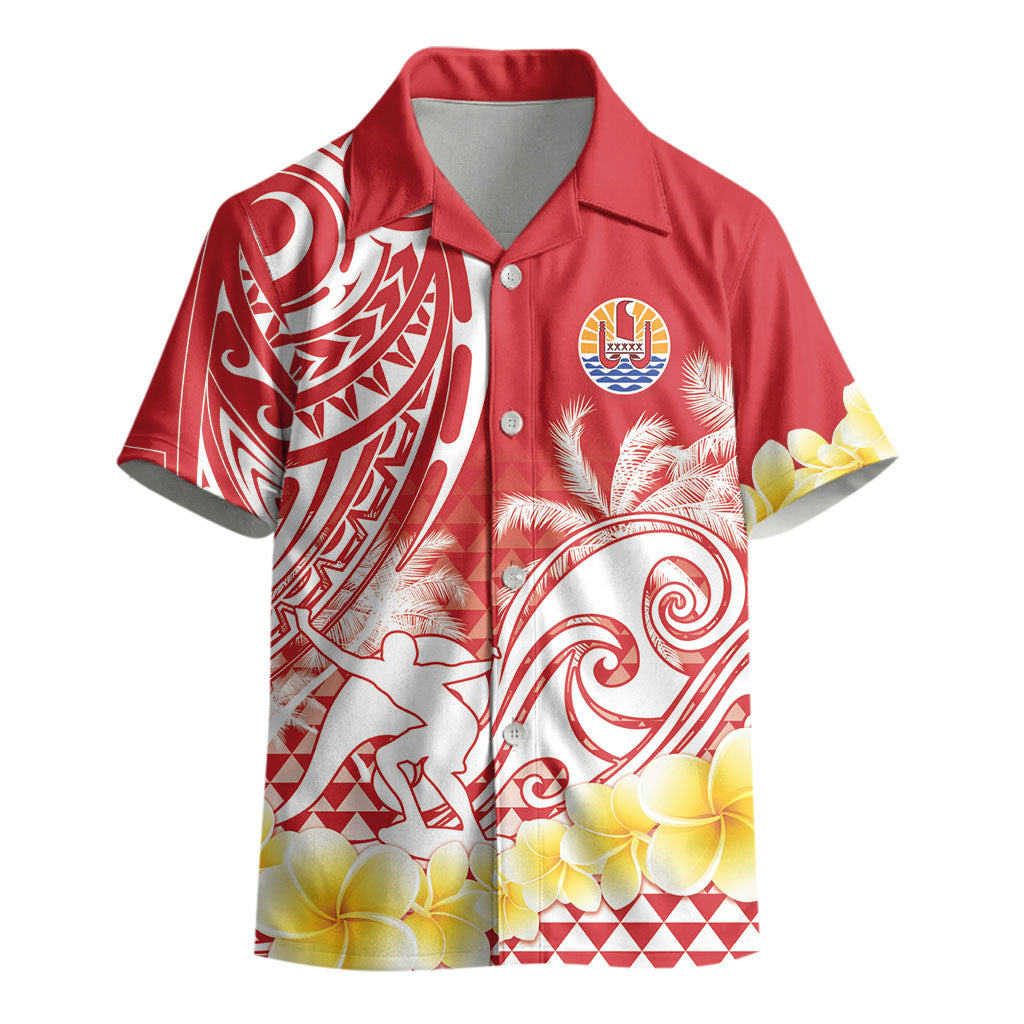 Personalised Tahiti Surfing Kid Hawaiian Shirt Polynesian Style LT05 - Polynesian Pride
