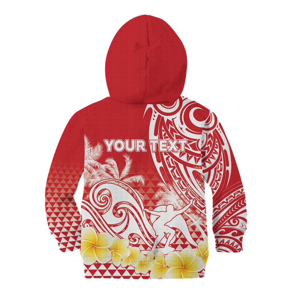 Personalised Tahiti Surfing Kid Hoodie Polynesian Style LT05 - Polynesian Pride