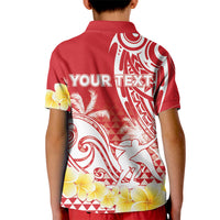 Personalised Tahiti Surfing Kid Polo Shirt Polynesian Style LT05 - Polynesian Pride