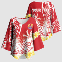 Personalised Tahiti Surfing Kimono Sleeve Blouse Polynesian Style LT05 - Polynesian Pride