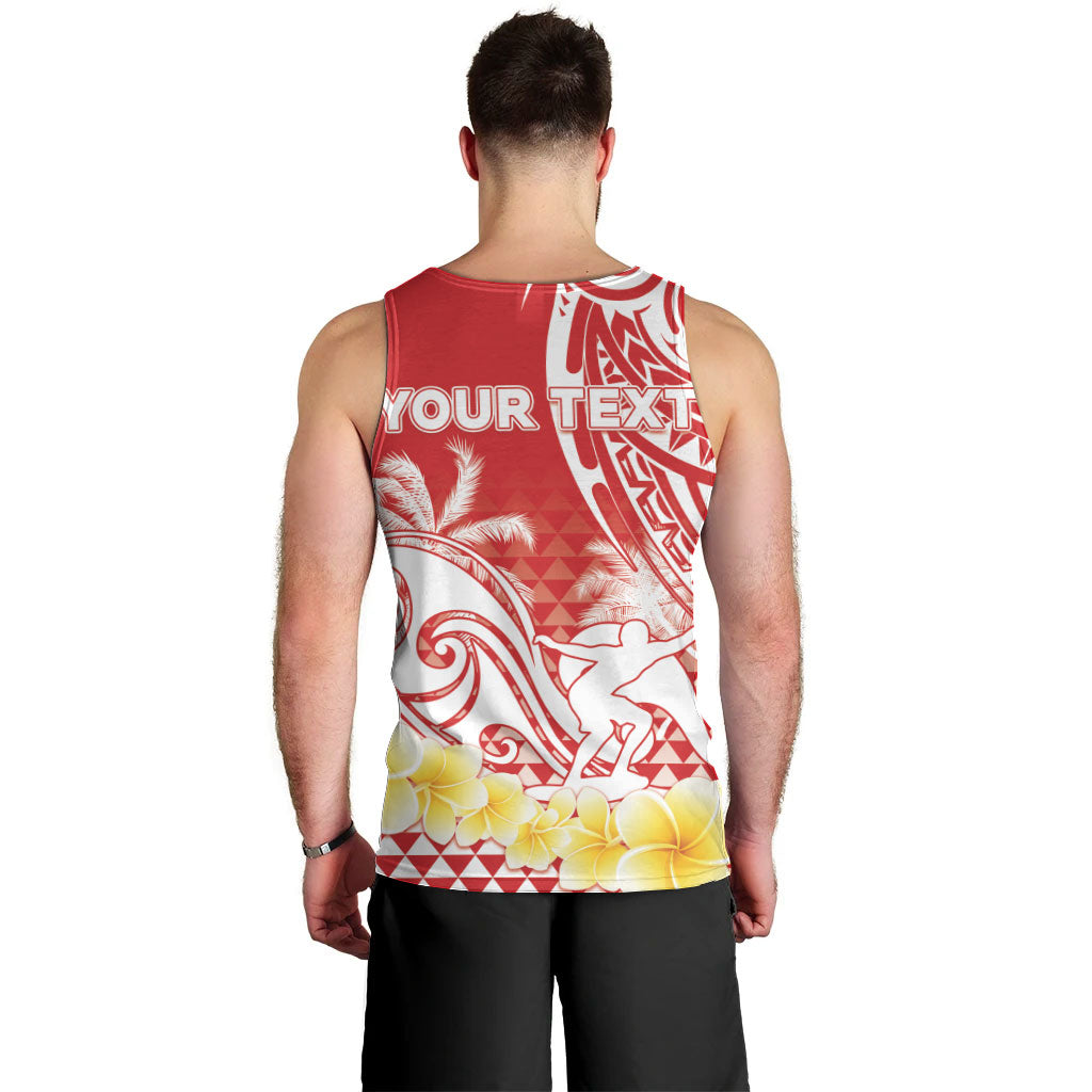 Personalised Tahiti Surfing Men Tank Top Polynesian Style LT05 - Polynesian Pride
