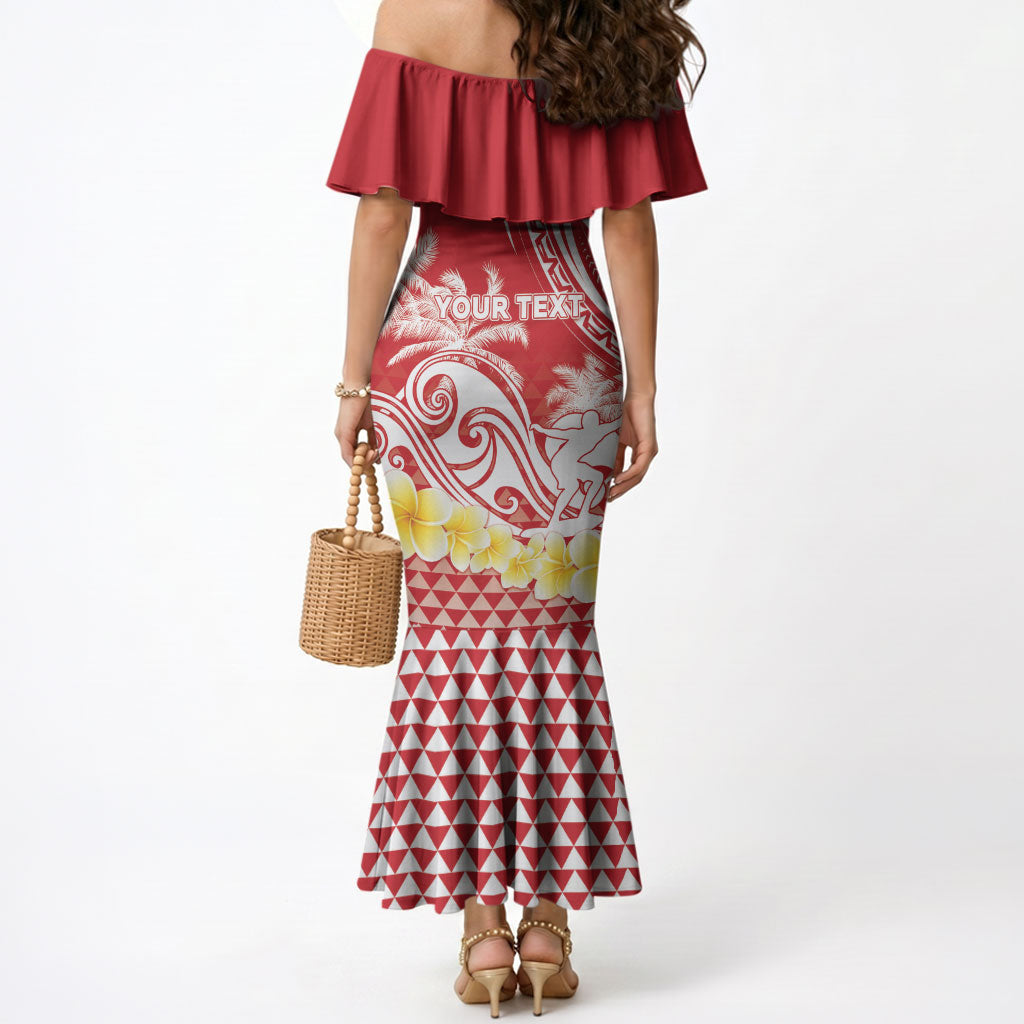 Personalised Tahiti Surfing Mermaid Dress Polynesian Style LT05 - Polynesian Pride