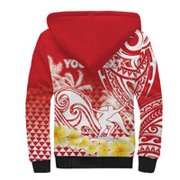 Personalised Tahiti Surfing Sherpa Hoodie Polynesian Style LT05 - Polynesian Pride
