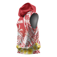Personalised Tahiti Surfing Sleeveless Hoodie Polynesian Style LT05 - Polynesian Pride