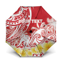 Personalised Tahiti Surfing Umbrella Polynesian Style LT05 One Size Folded 11.42 inch Opened Diameter 37.4 inch Red - Polynesian Pride