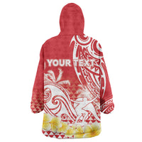 Personalised Tahiti Surfing Wearable Blanket Hoodie Polynesian Style LT05 - Polynesian Pride
