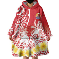 Personalised Tahiti Surfing Wearable Blanket Hoodie Polynesian Style LT05 - Polynesian Pride