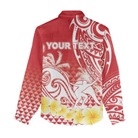 Personalised Tahiti Surfing Women Casual Shirt Polynesian Style LT05 - Polynesian Pride
