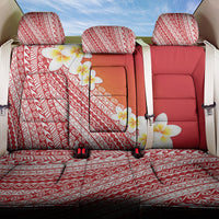 Tahiti Plumeria Tribal Pattern Back Car Seat Cover Wave Style Red LT05 One Size Red - Polynesian Pride
