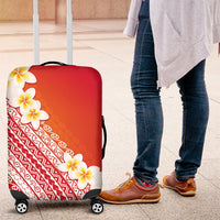 Tahiti Plumeria Tribal Pattern Luggage Cover Wave Style Red LT05 Red - Polynesian Pride
