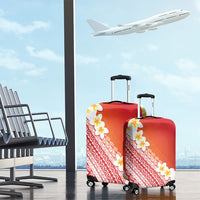 Tahiti Plumeria Tribal Pattern Luggage Cover Wave Style Red LT05 - Polynesian Pride